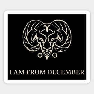 Born in December – Capricorn Zodiac Design Magnet